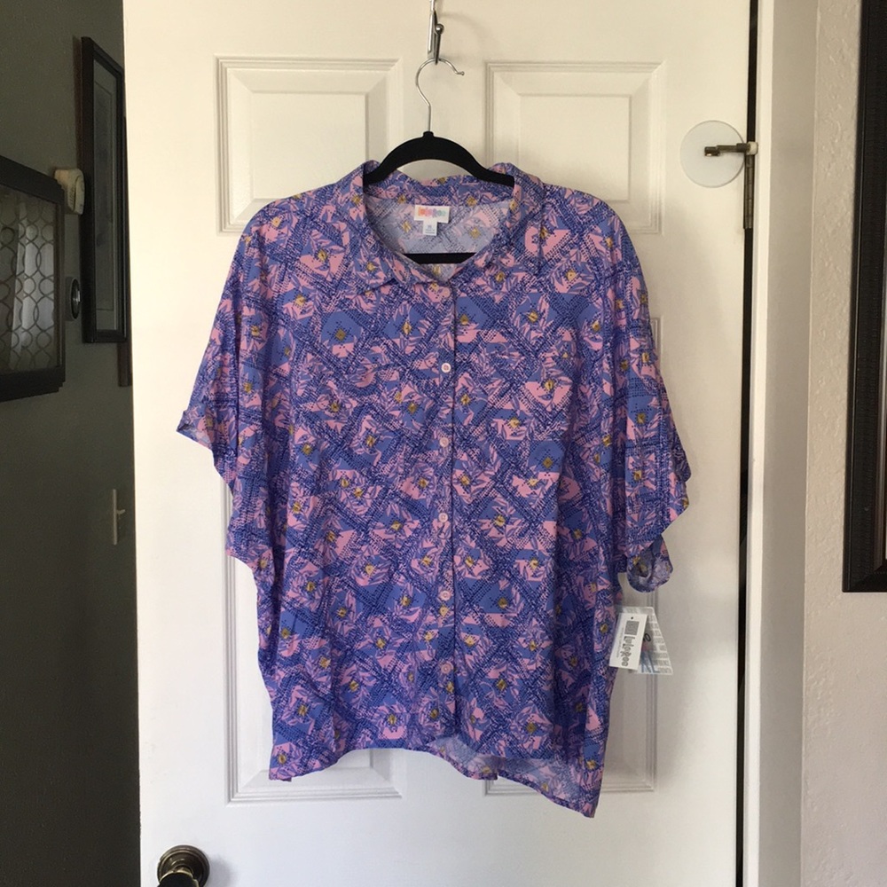 It has to go. New! Lularoe “Amy” button-front Blouse